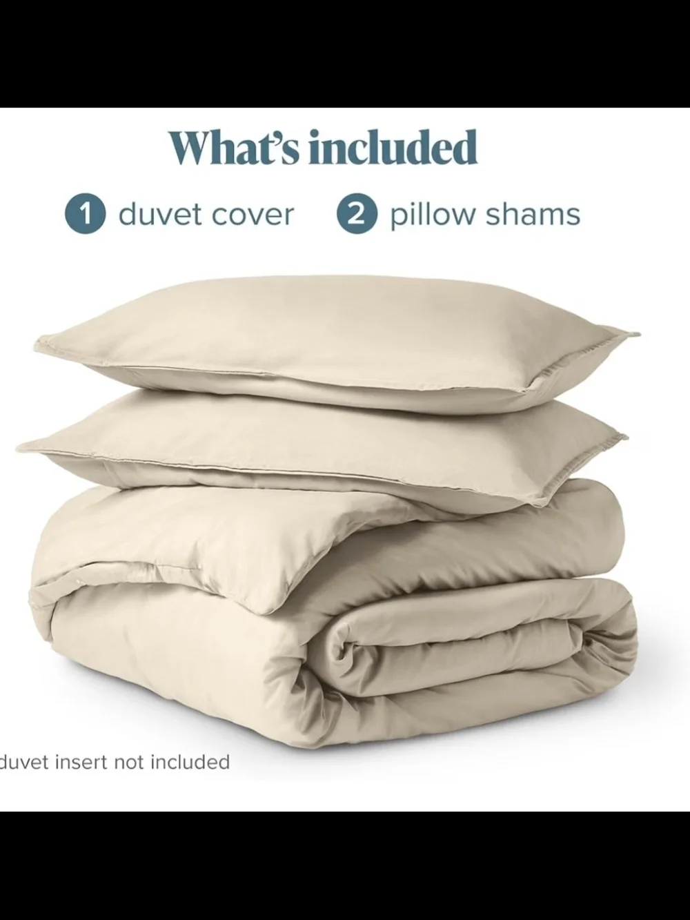 Bare 100% Organic Cotton Duvet Cover Set Queen Size